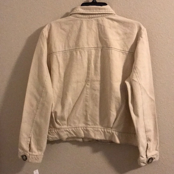Free People Ivory Denim Jacket - Picture 3 of 8